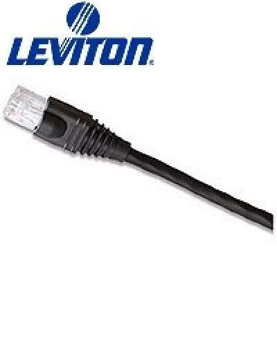Leviton 62460-10E 10-Foot eXtreme 6+ Standard Patch Cord - Black (Pkg of 2) - Brand New - new
