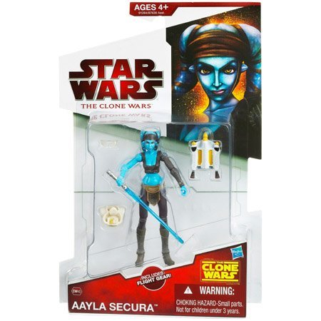 Star Wars The Clone Wars Aayla Secura CW40 - 3-3/4 Inch Scale Action Figure - new